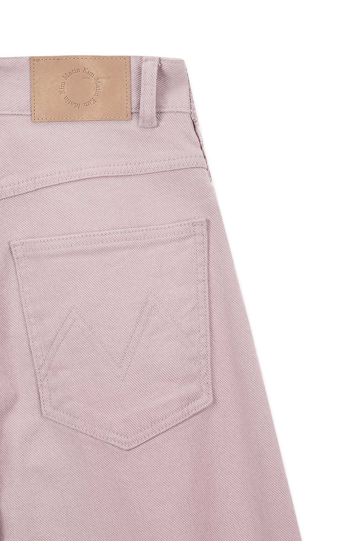 Matin Kim - Color Point Washed Denim Pants (Pink) product image 4 | TRAB K-Fashion Australia
