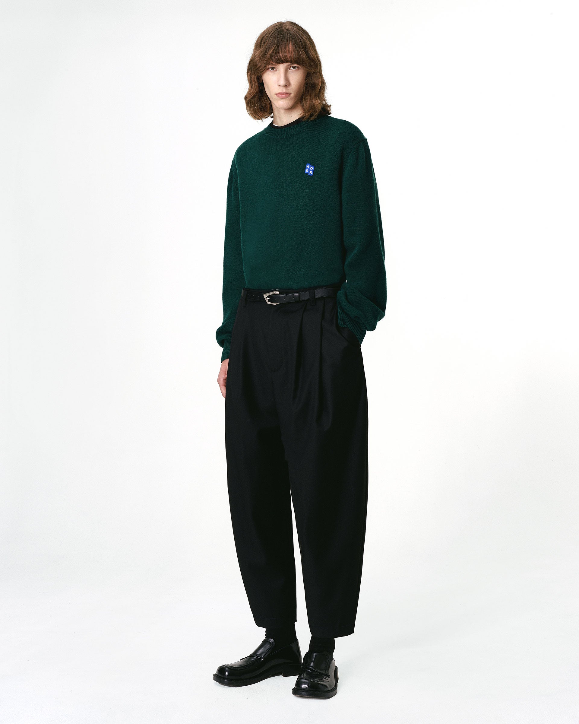 Ader Error - Sig; BL Tag knit 01 (Green) product image 1 | TRAB K-Fashion Australia
