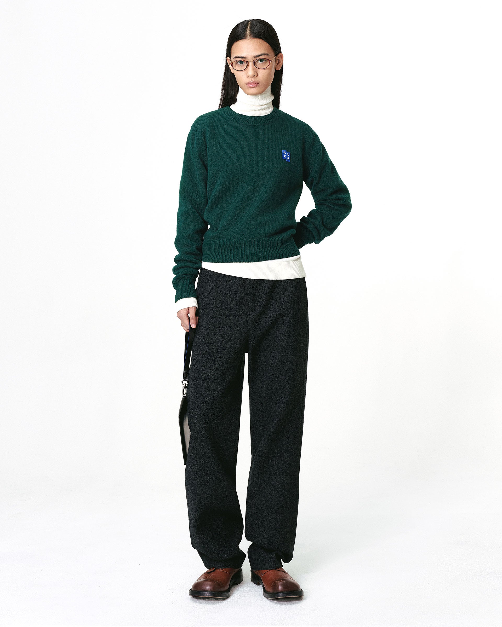 Ader Error - Sig; BL Tag knit 01 (Green) product image 1 | TRAB K-Fashion Australia