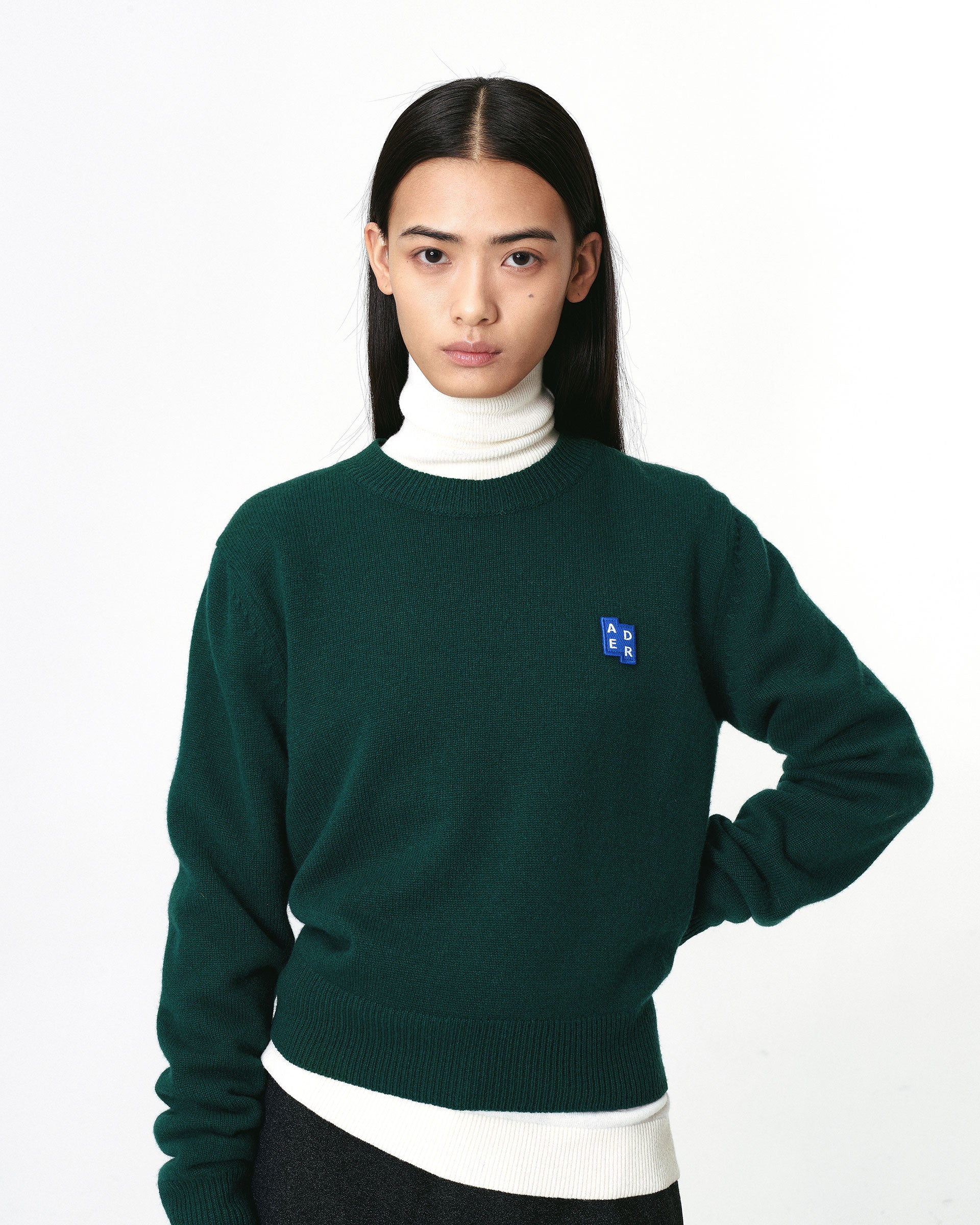 Ader Error - Sig; BL Tag knit 01 (Green) product image 2 | TRAB K-Fashion Australia