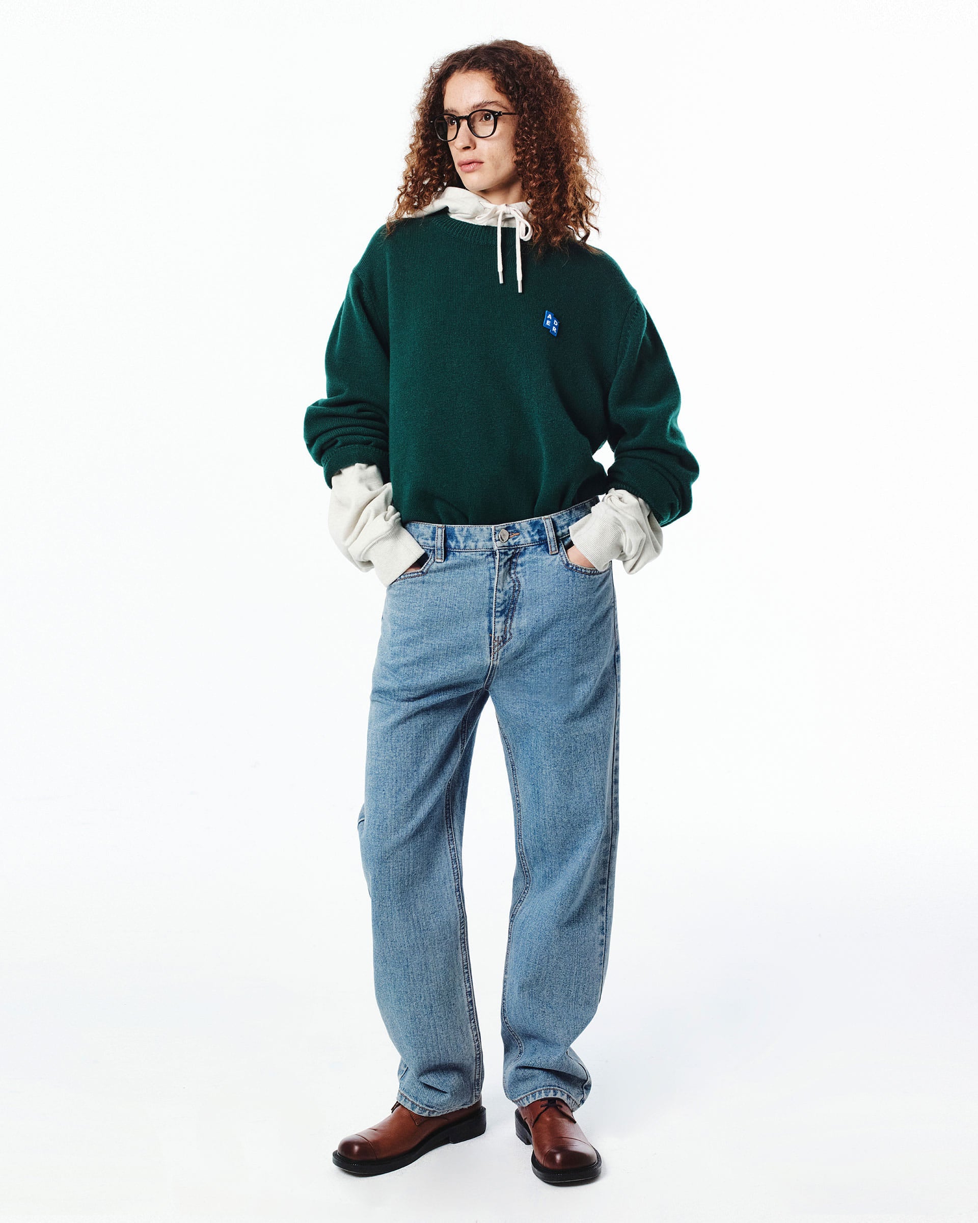Ader Error - Sig; BL Tag knit 01 (Green) product image 4 | TRAB K-Fashion Australia