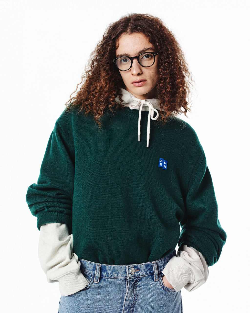 Ader Error - Sig; BL Tag knit 01 (Green) product image 5 | TRAB K-Fashion Australia