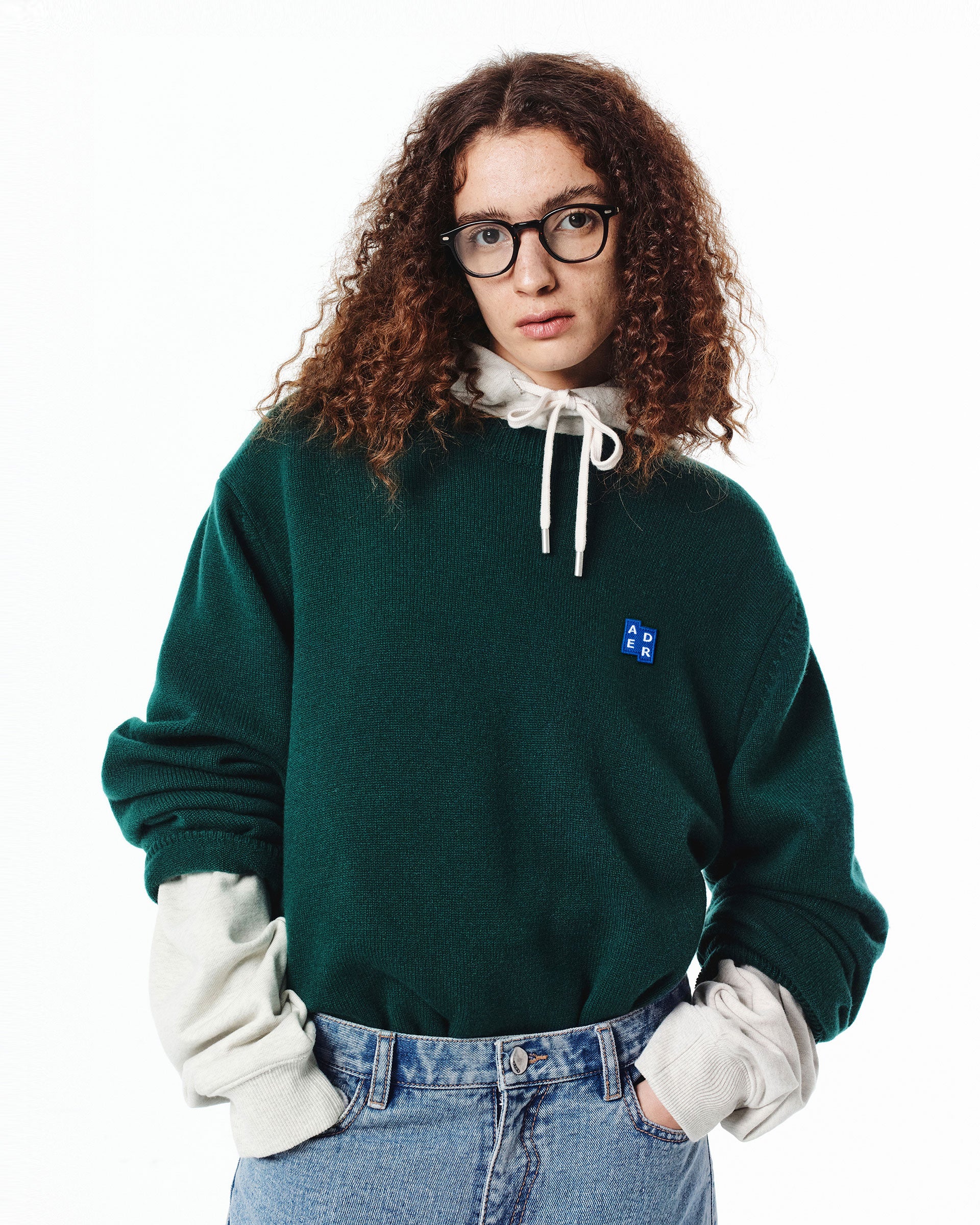 Ader Error - Sig; BL Tag knit 01 (Green) product image 5 | TRAB K-Fashion Australia