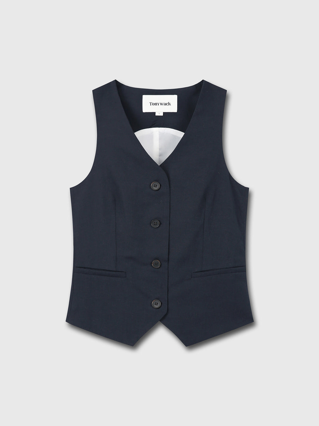 Tonywack - Linen Tailored Vest (Navy) product image 6 | TRAB K-Fashion Australia