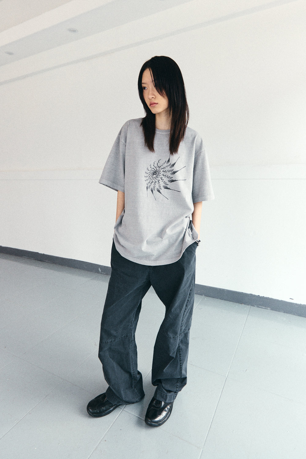 Hatchingroom - Vented Pants Dyed Charcoal (V2) product image 8 | TRAB K-Fashion Australia