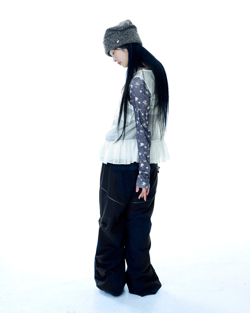Coyseio - Sheer Layered Sleeveless (White) product image 13 | TRAB K-Fashion Australia
