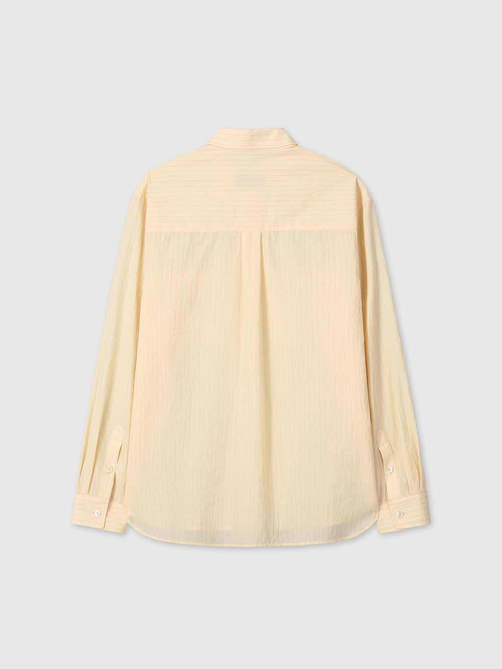 Tonywack - Pinstriped Cotton Blend Shirt (Pale Yellow) product image 12 | TRAB K-Fashion Australia