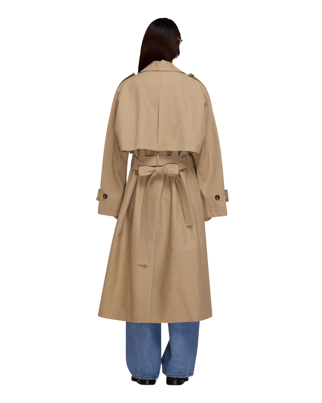 Kimhe Kim - One Pocket Oversized Trench Coat (Beige) product image 4 | TRAB K-Fashion Australia