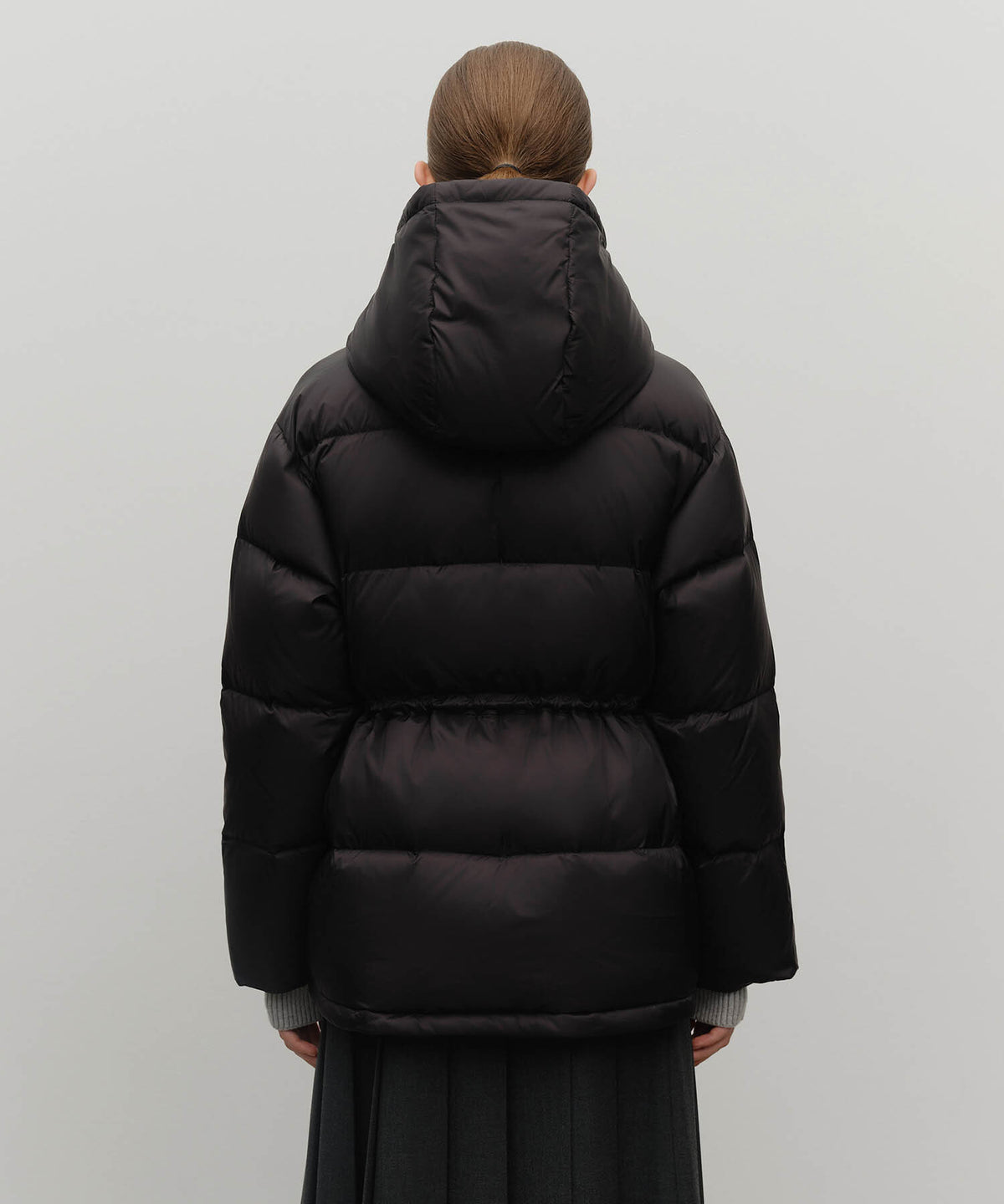 Marithe & Francois Girbaud - Waist String Mid Down Jacket (Black) product image 3 | TRAB K-Fashion Australia