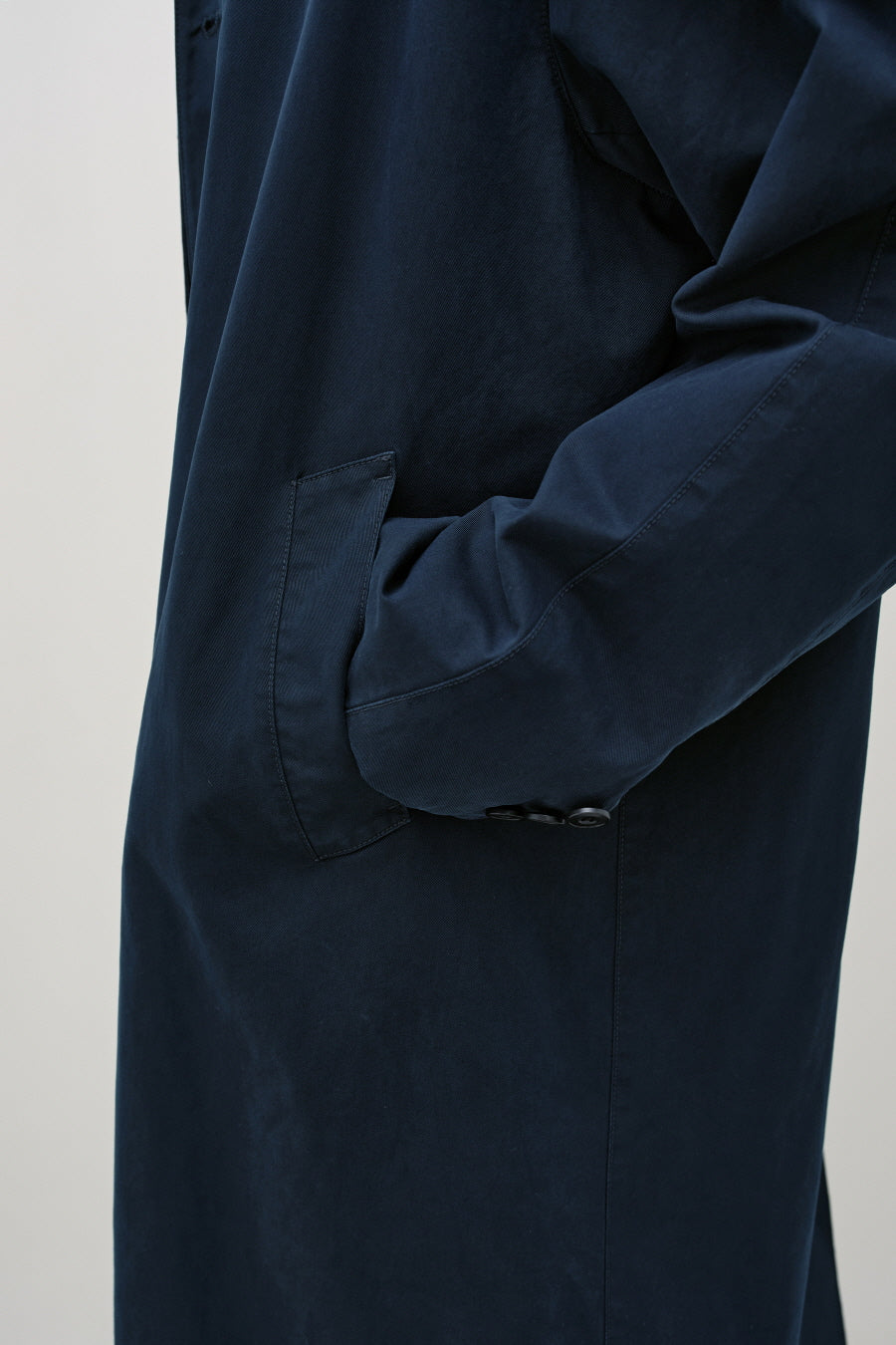 Insilence - Single Trench Coat (Navy) product image 3 | TRAB K-Fashion Australia