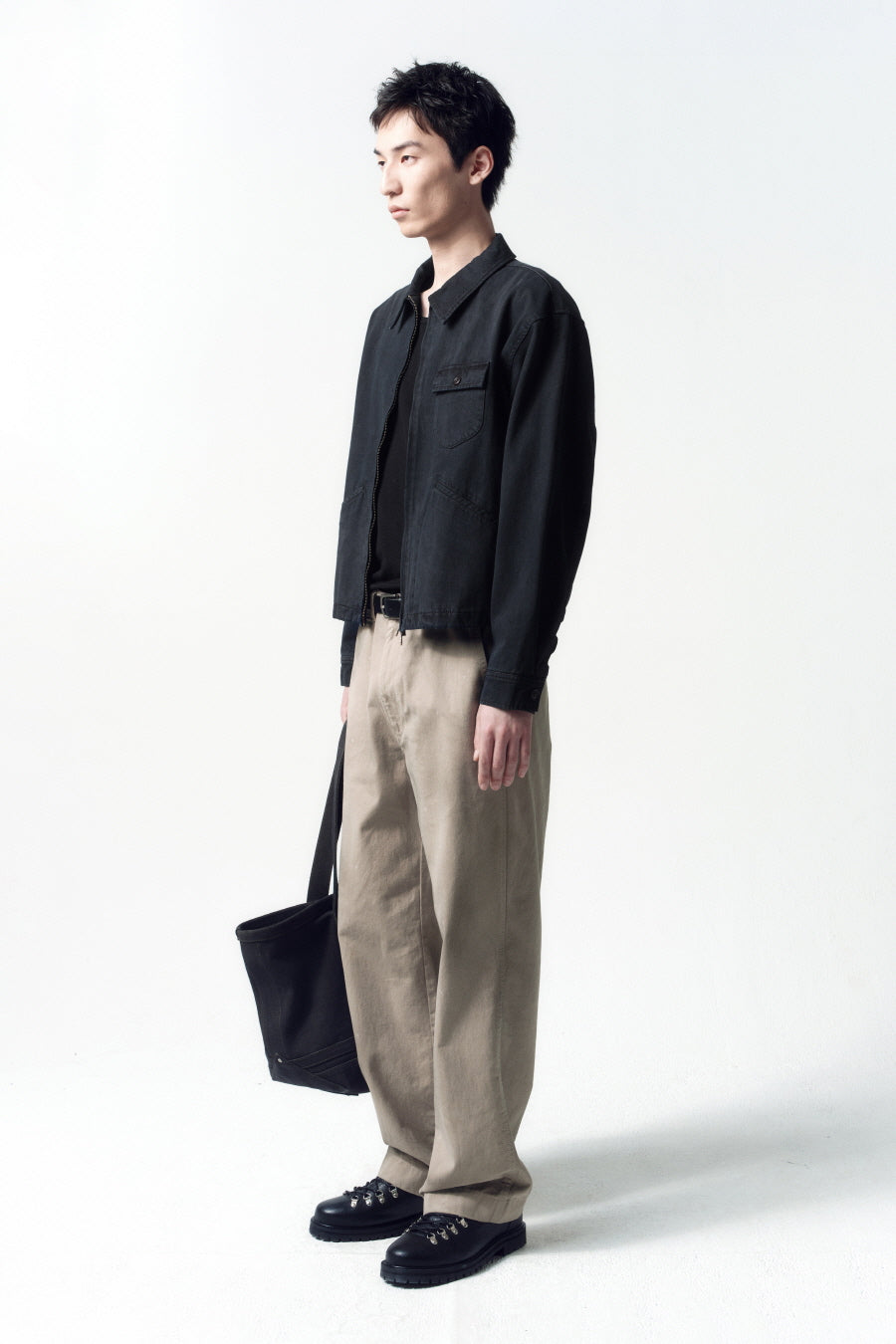 Insilence - Garment Dyed Drizzler Jacket (Faded Black) product image 4 | TRAB K-Fashion Australia