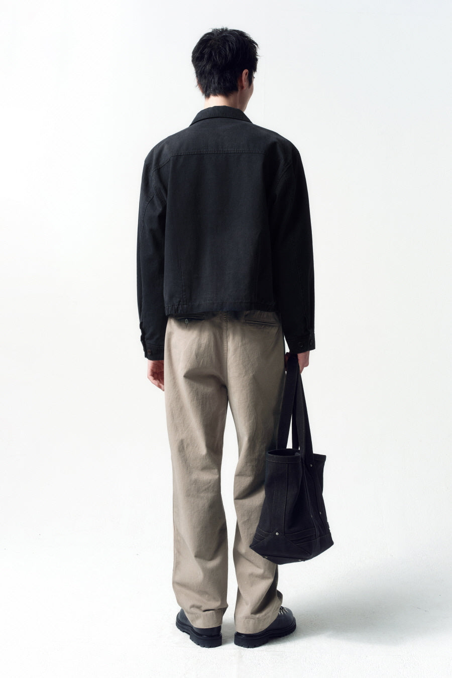 Insilence - Garment Dyed Drizzler Jacket (Faded Black) product image 5 | TRAB K-Fashion Australia