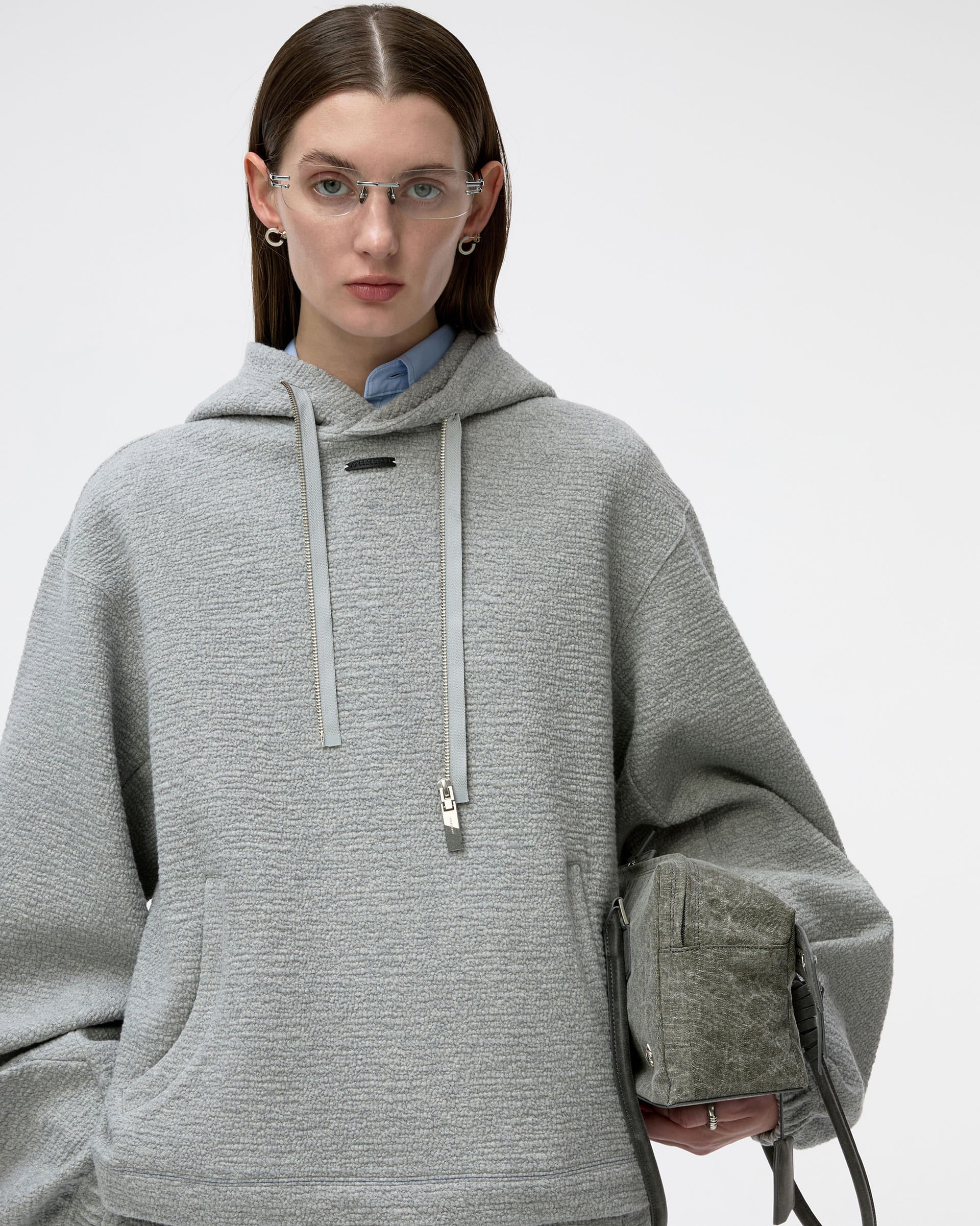 Ader Error - Realce Hoodie Product. 29 (Grey) product image 6 | TRAB K-Fashion Australia