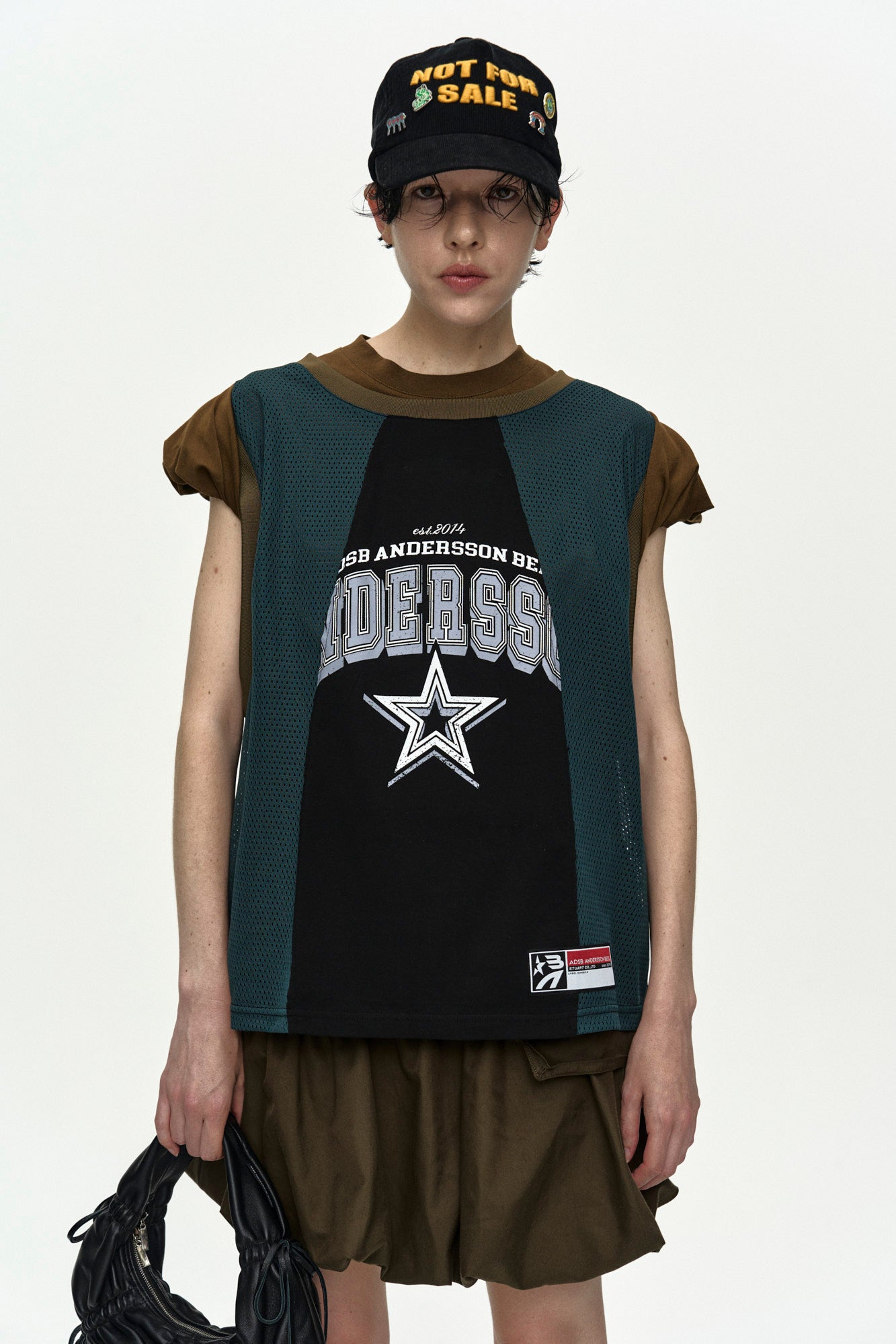 Andersson Bell - Unisex Not For Sale Badge Cap (Black) product image 5 | TRAB K-Fashion Australia