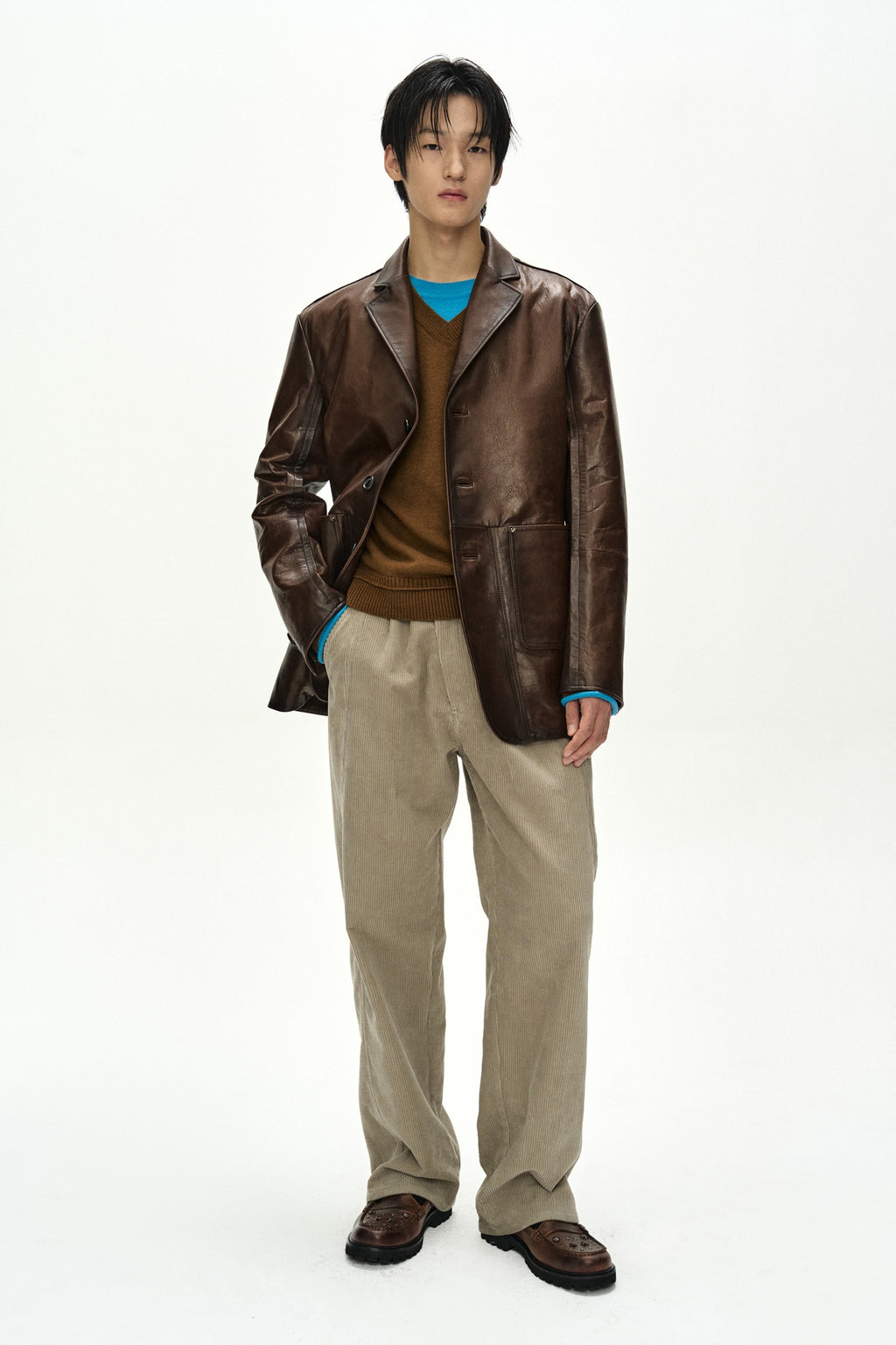 Andersson Bell - Unisex Soho Leather Jacket (brown) (Brown) product image 10 | TRAB K-Fashion Australia