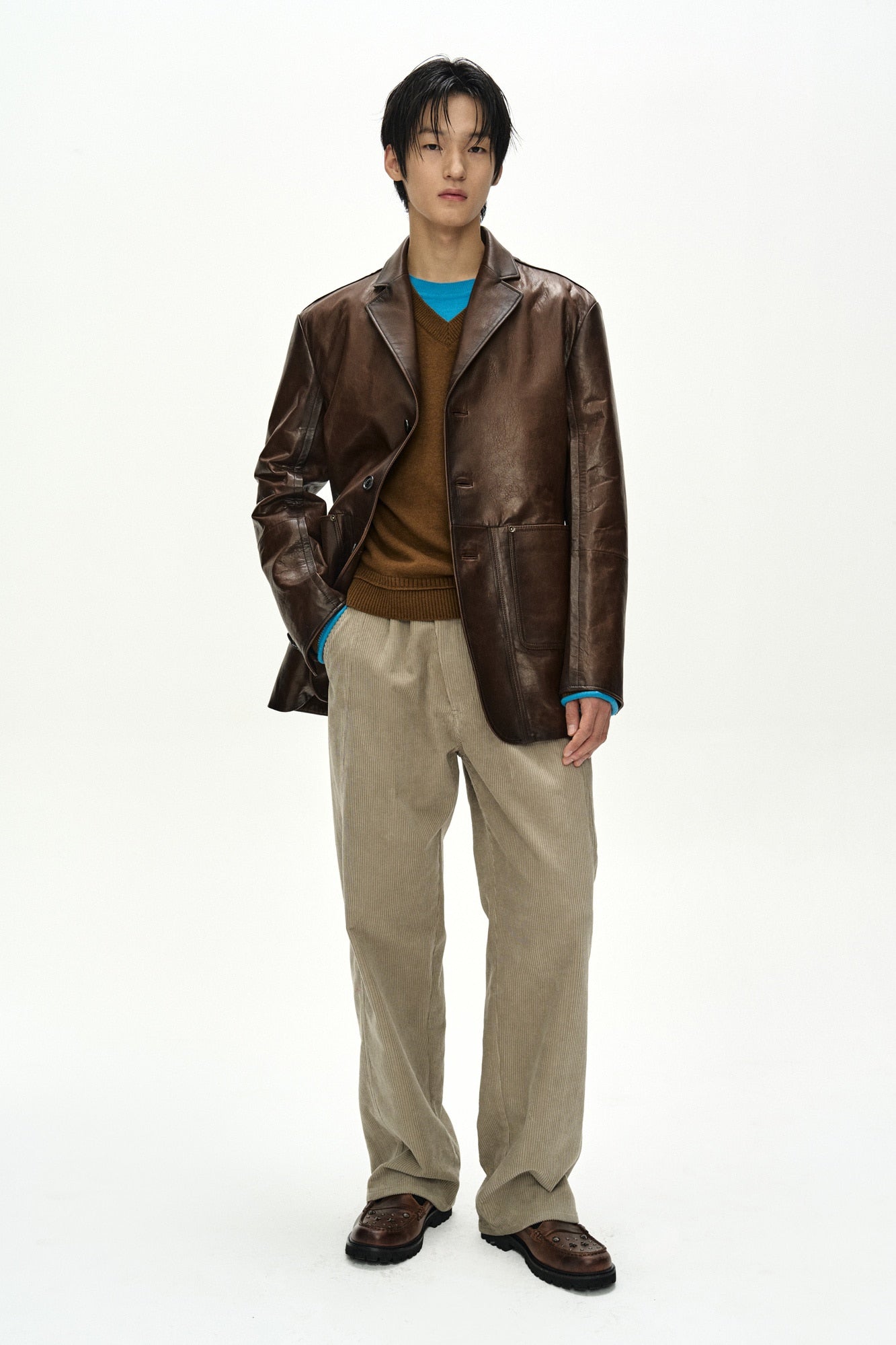 Andersson Bell - Unisex Soho Leather Jacket (brown) (Brown) product image 10 | TRAB K-Fashion Australia
