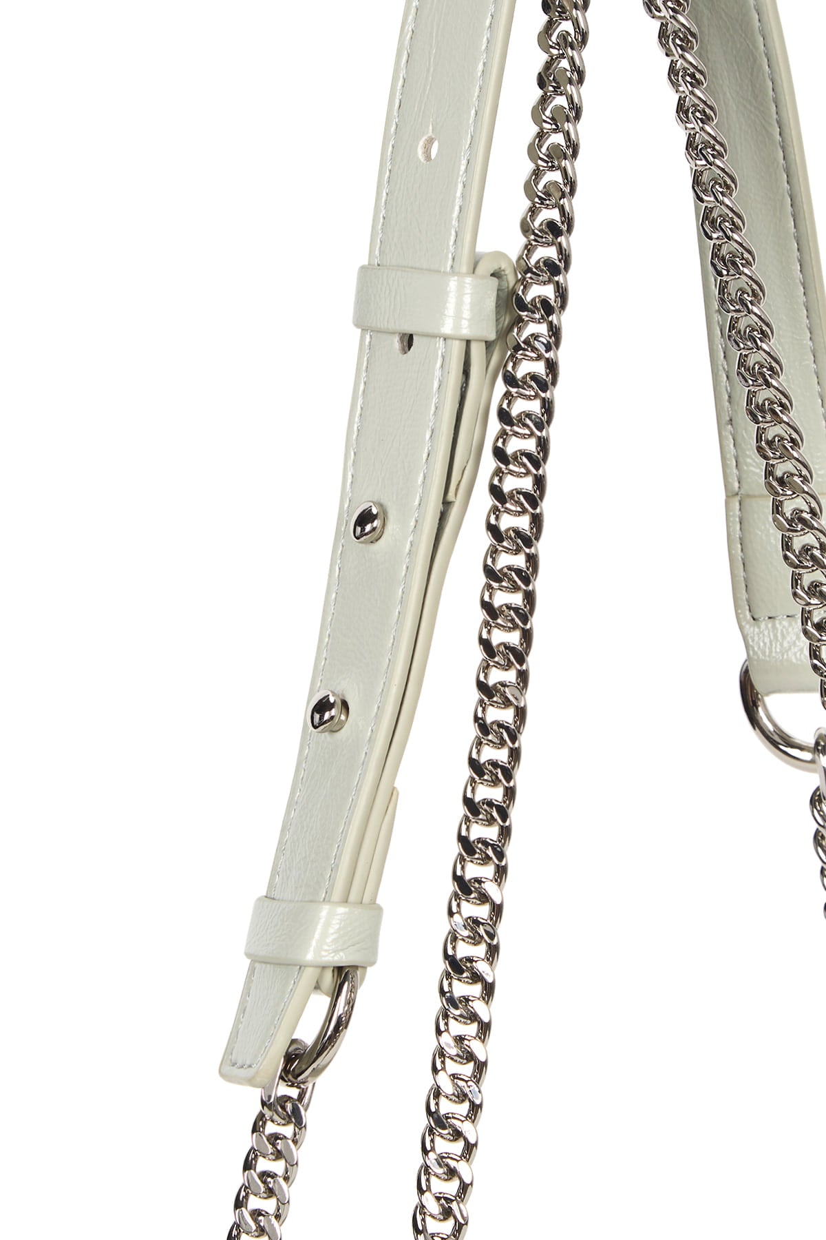 Matin Kim - Glossy Quilting Small Chain Bag (Light Grey) product image 4 | TRAB K-Fashion Australia