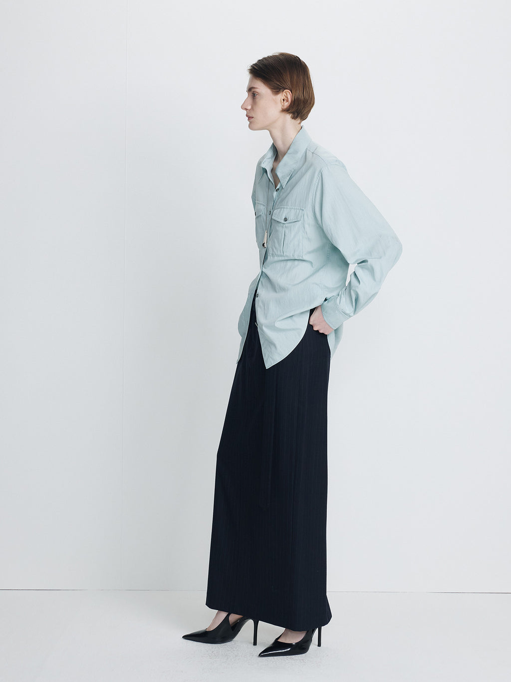 Tonywack - Double-Pocket Shirt (Sky Blue) product image 2 | TRAB K-Fashion Australia