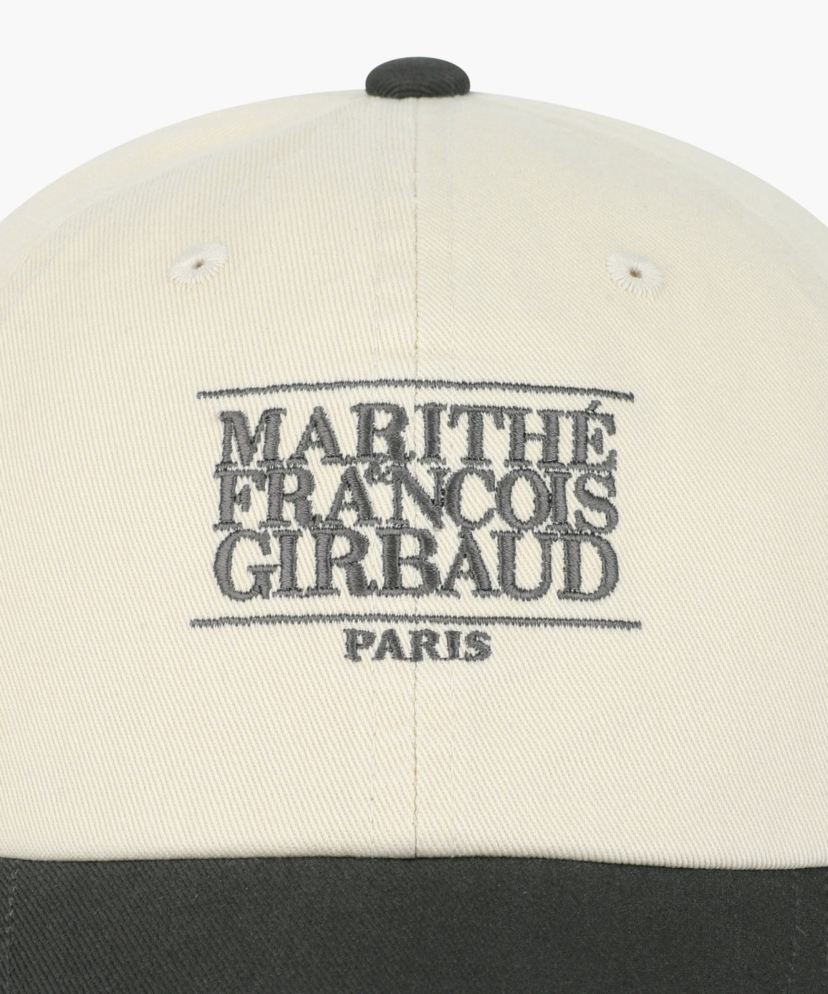 Marithe & Francois Girbaud - Small Classic Logo 6panel Color Block Cap (Charcoal) product image 3 | TRAB K-Fashion Australia
