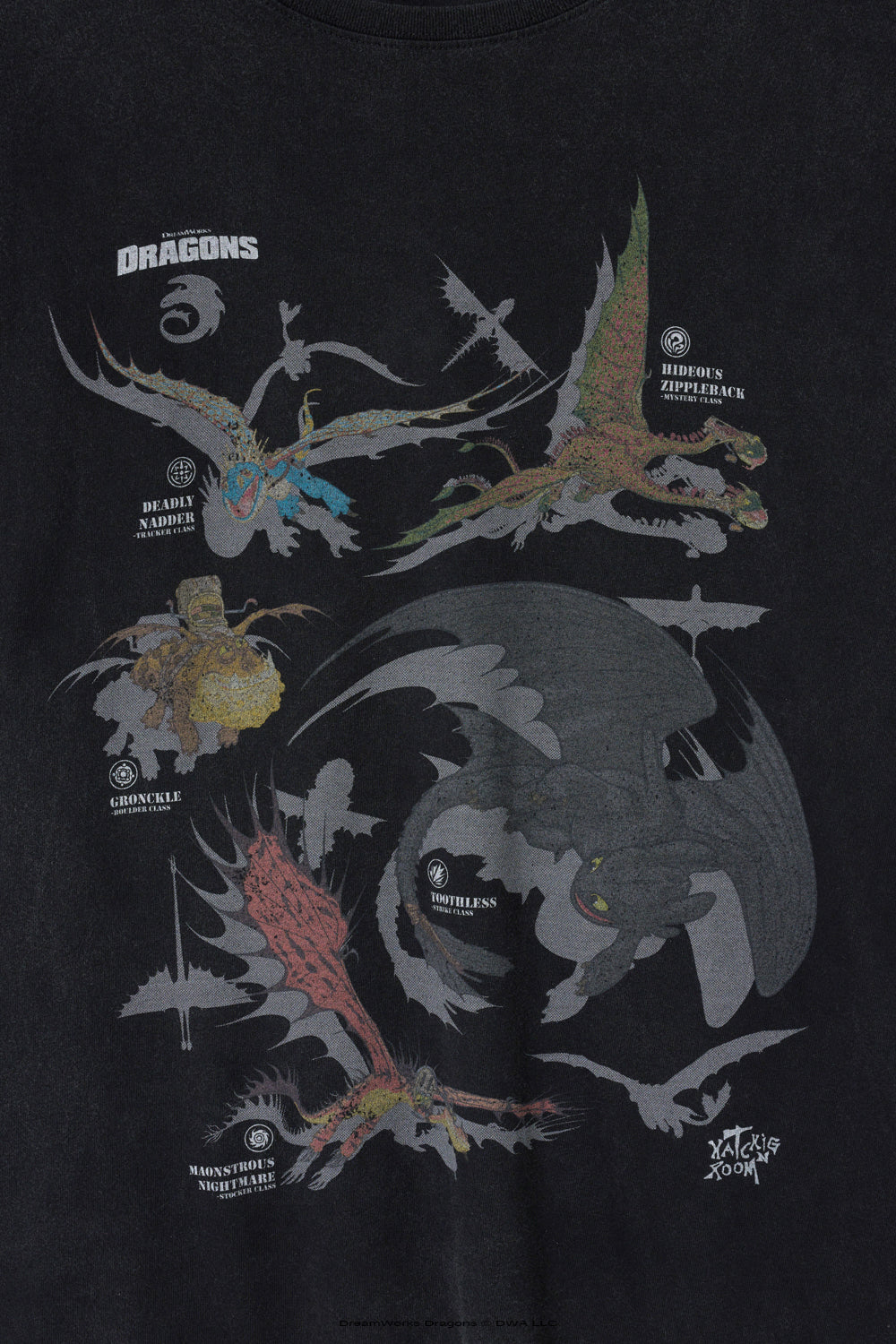 Hatchingroom - Dragons Tee Vintage (Black) product image 3 | TRAB K-Fashion Australia