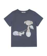 Coyseio - Teji Vintage Graphic T-Shirt (Navy) product image 1 | TRAB K-Fashion Australia
