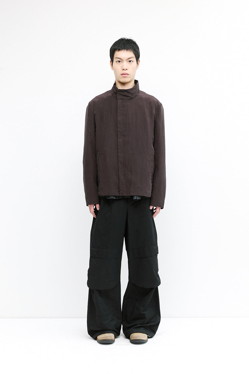 Hatchingroom - High Neck Shirket (Burgundy) product image 5 | TRAB K-Fashion Australia