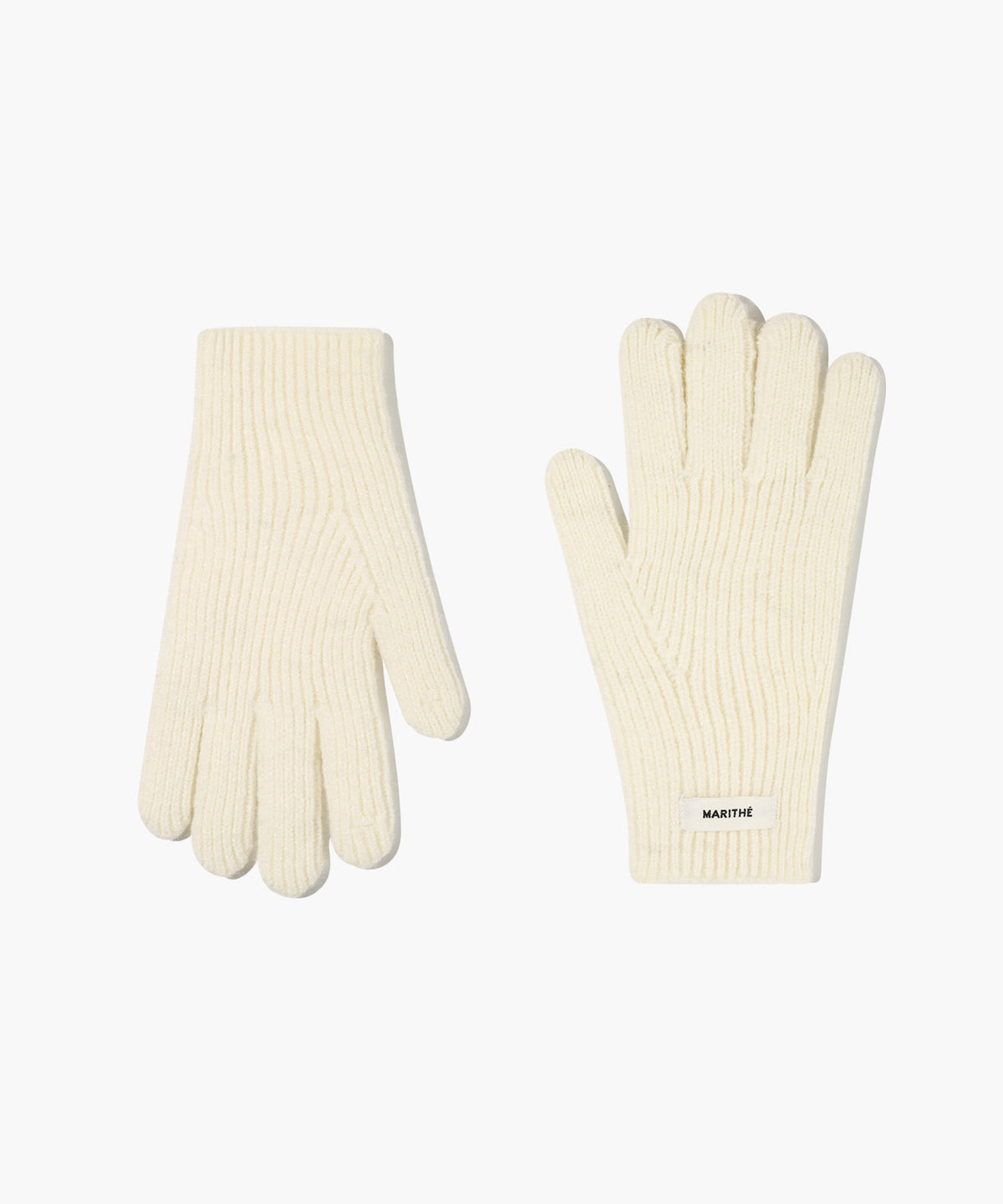 Marithe & Francois Girbaud - Regular Logo Muffler&glove (Cream) product image 4 | TRAB K-Fashion Australia