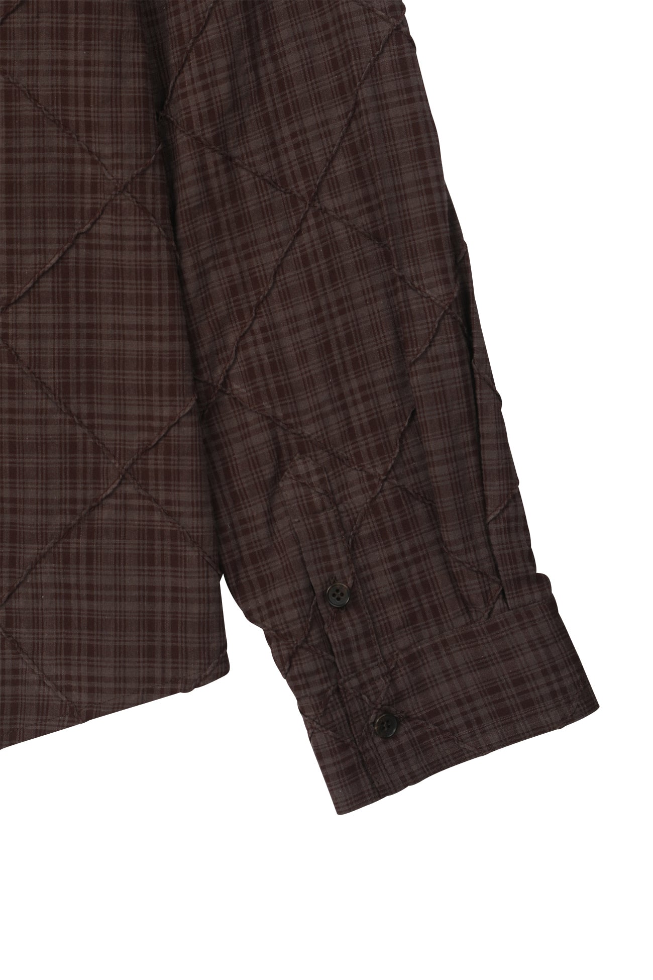 Deinet - Double Checkered Overfit Shirt (Brown) product image 15 | TRAB K-Fashion Australia