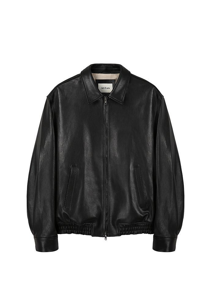 Art if acts - Lambskin Leather Blouson (Black) product image 8 | TRAB K-Fashion Australia