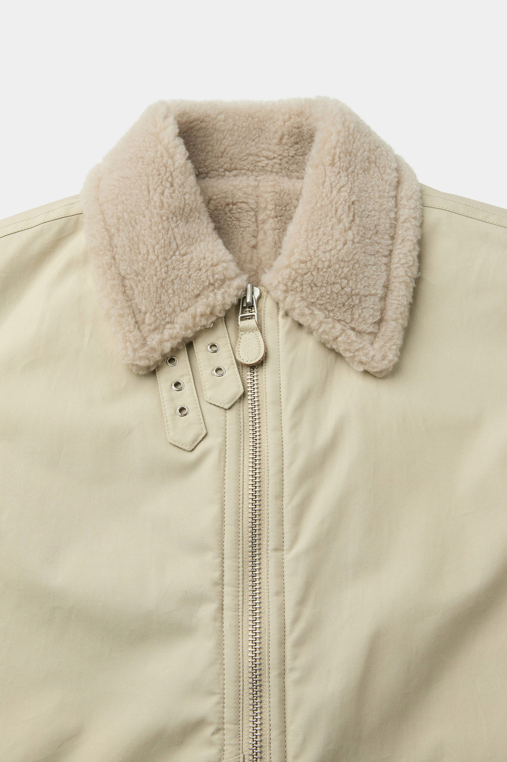 Coor - Fur Lined Cotton B-3 Jacket (Natural) product image 5 | TRAB K-Fashion Australia