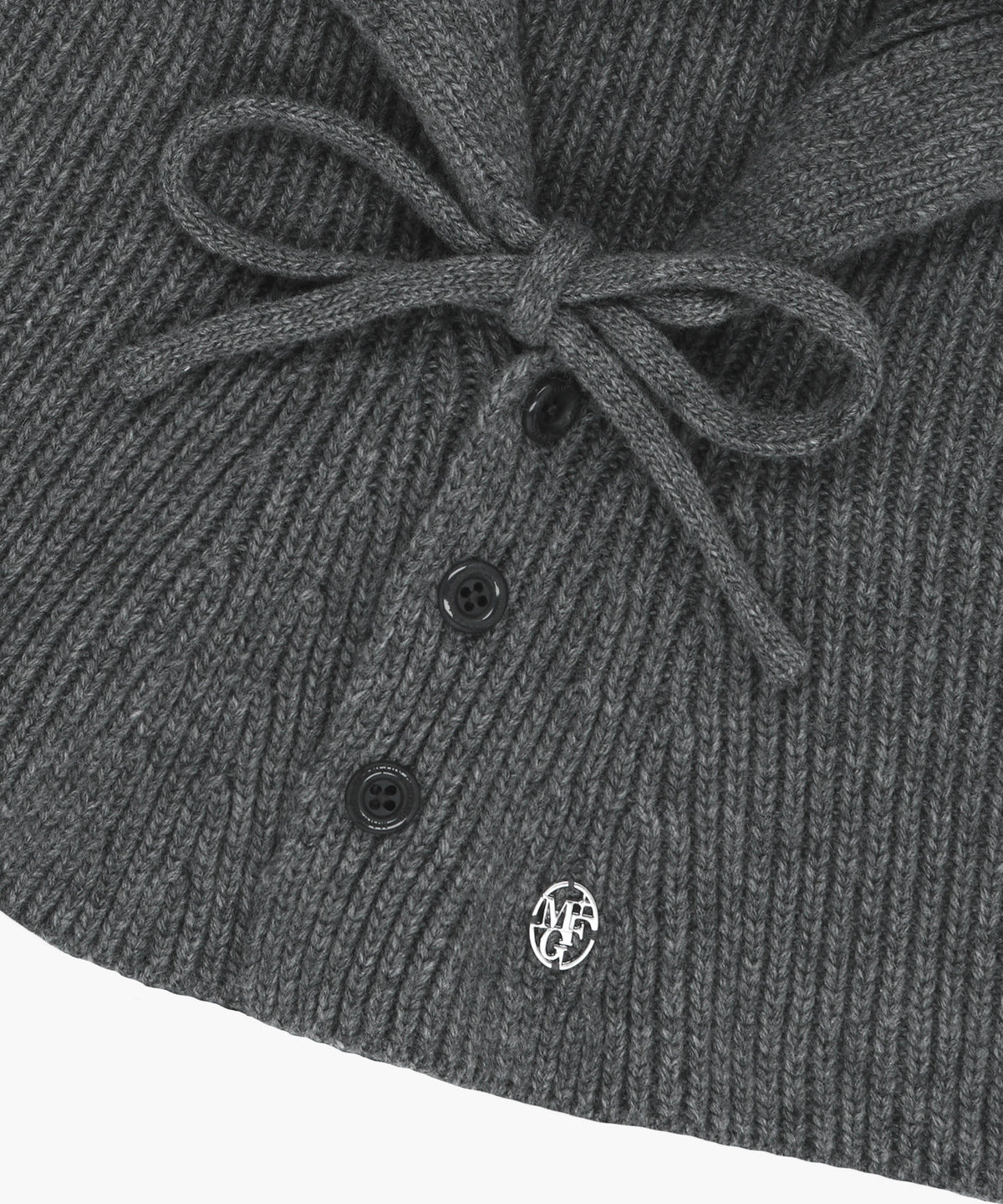 Marithe & Francois Girbaud - Circle Logo Cape Balaclava (Charcoal) product image 4 | TRAB K-Fashion Australia