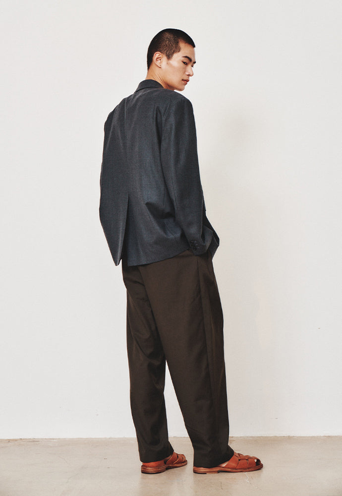 Art if acts - Wool Side Two Tuck Pants (Khaki) product image 4 | TRAB K-Fashion Australia