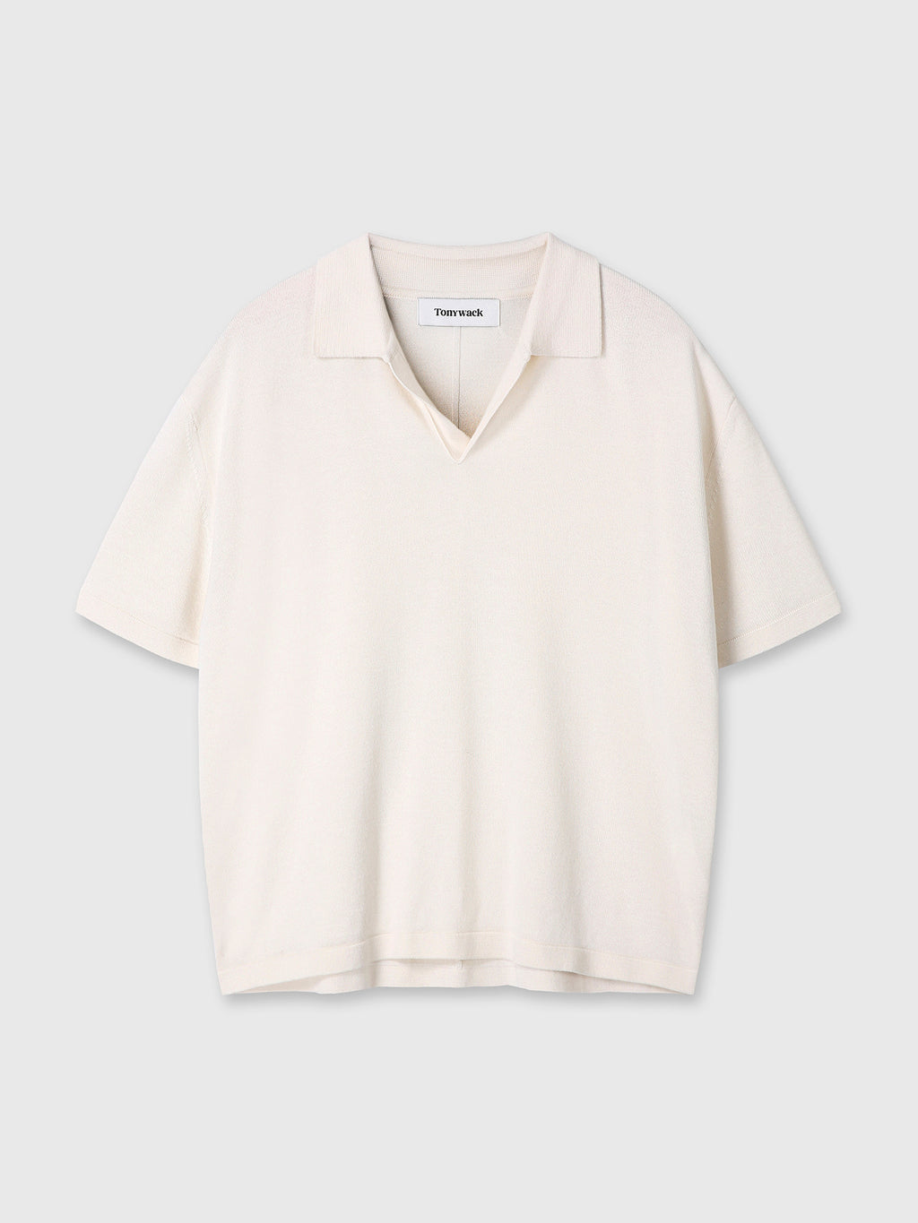 Tonywack - Silk Cashmere Open Collar Knit (Ecru) product image 10 | TRAB K-Fashion Australia