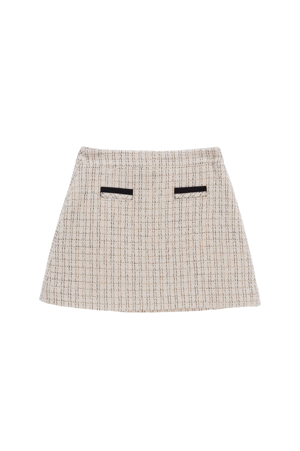 Matin Kim - Tweed Classic Skirt (Beige) product image 1 | TRAB K-Fashion Australia