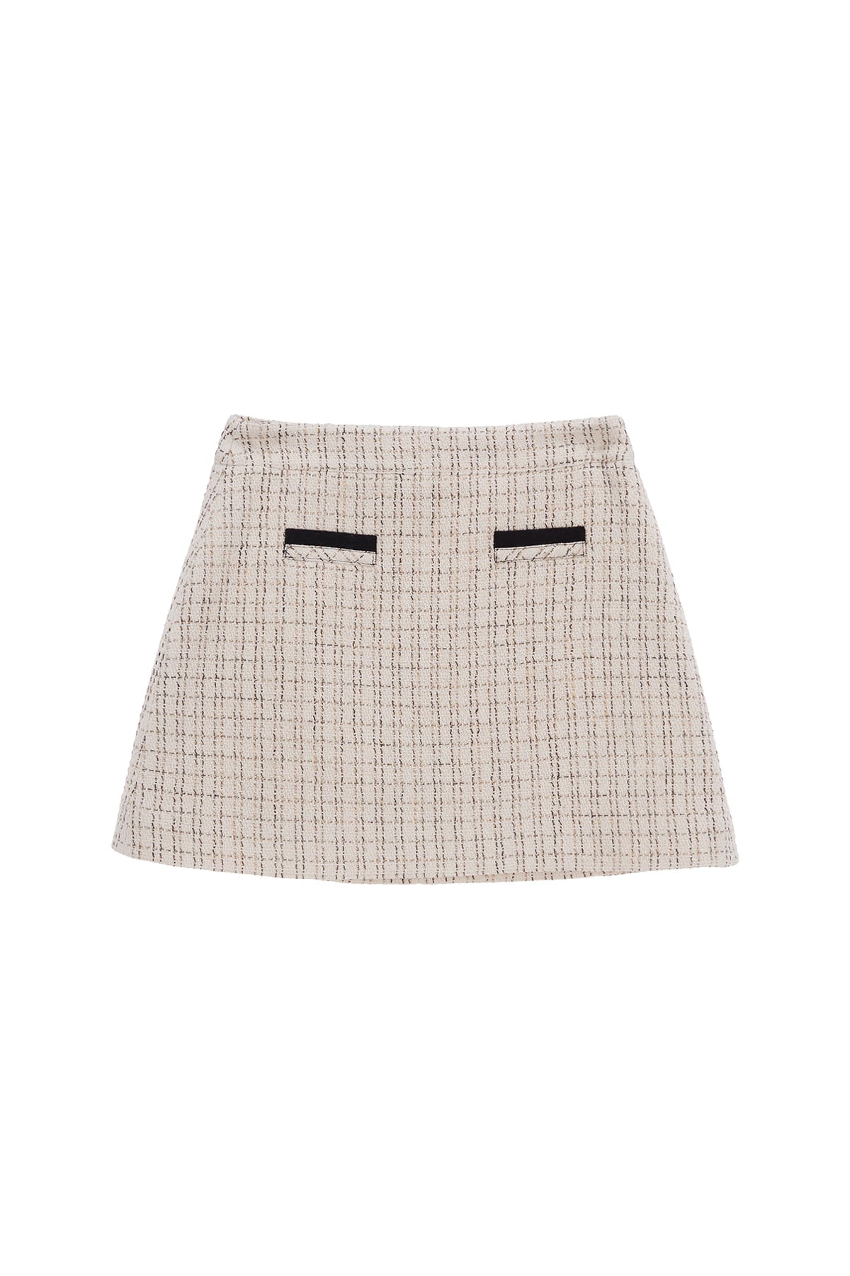 Matin Kim - Tweed Classic Skirt (Beige) product image 1 | TRAB K-Fashion Australia