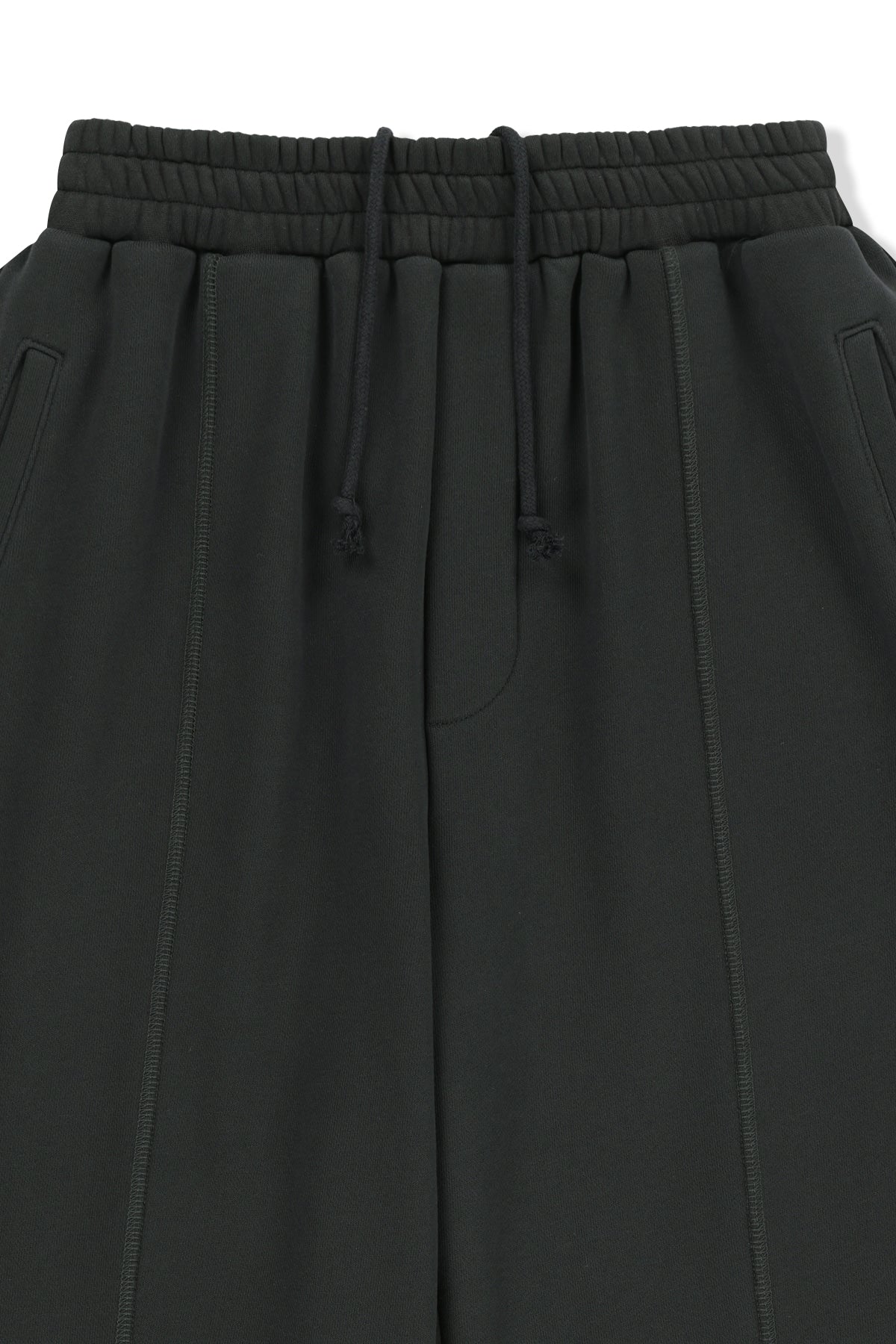 Matin Kim - Colorblock Cut Seam Sweatpants (Black) product image 3 | TRAB K-Fashion Australia
