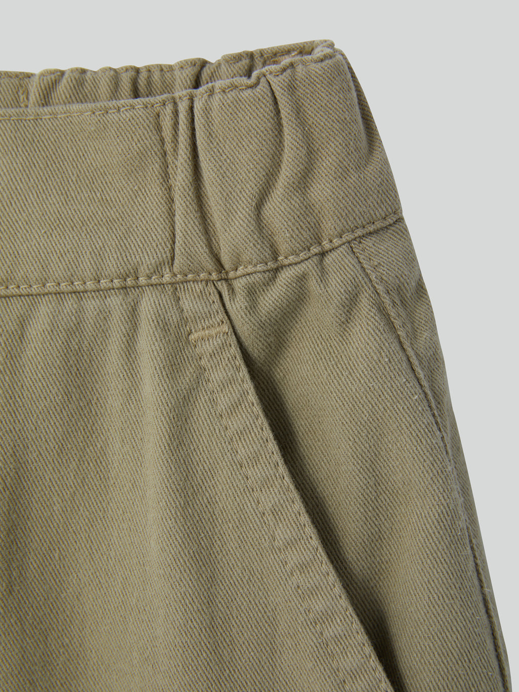 Recto - Banding Detail Wide Cotton Pants (Light Khaki) product image 7 | TRAB K-Fashion Australia