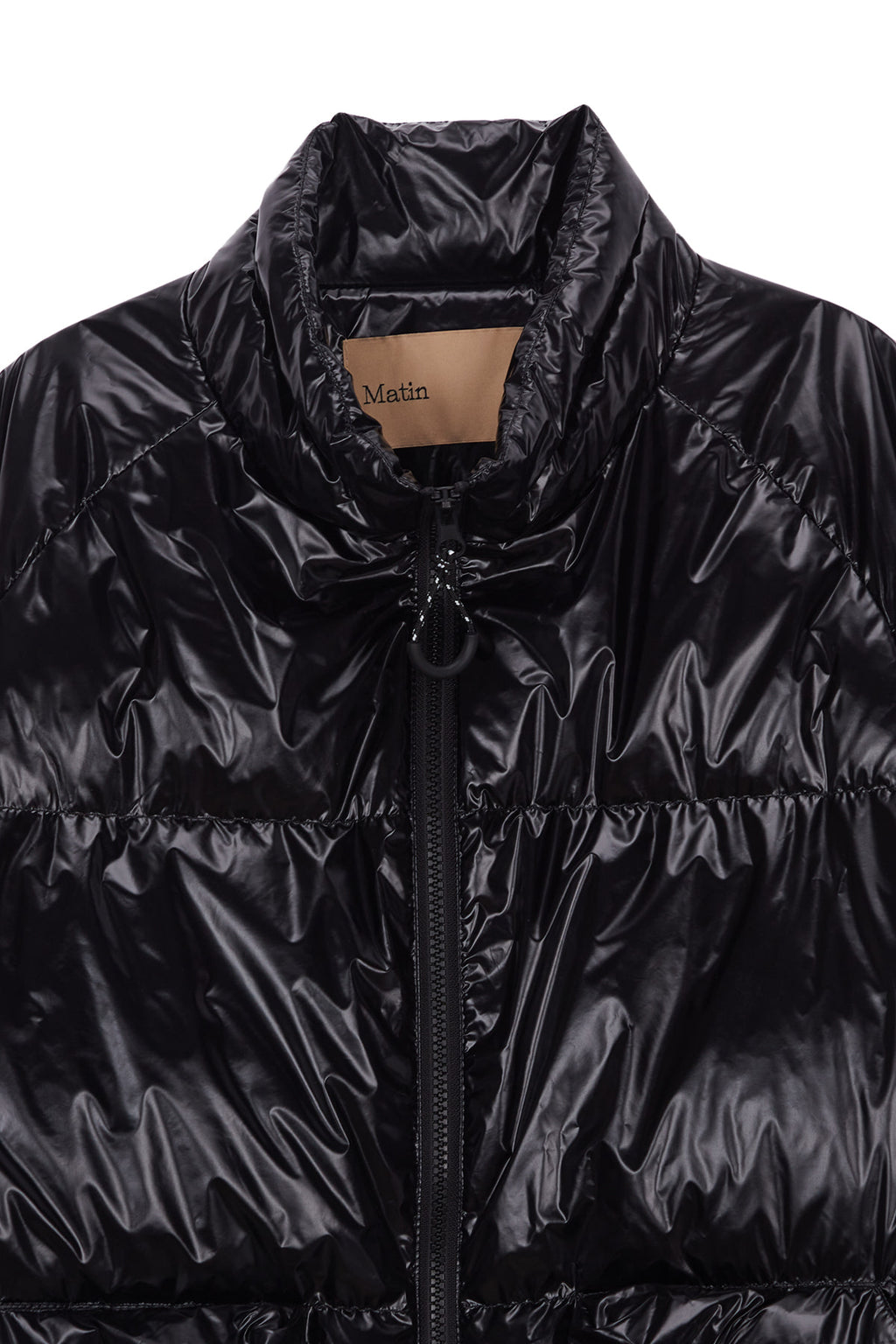 Matin Kim - Color Point Puffer Down Jumper (Black) product image 3 | TRAB K-Fashion Australia