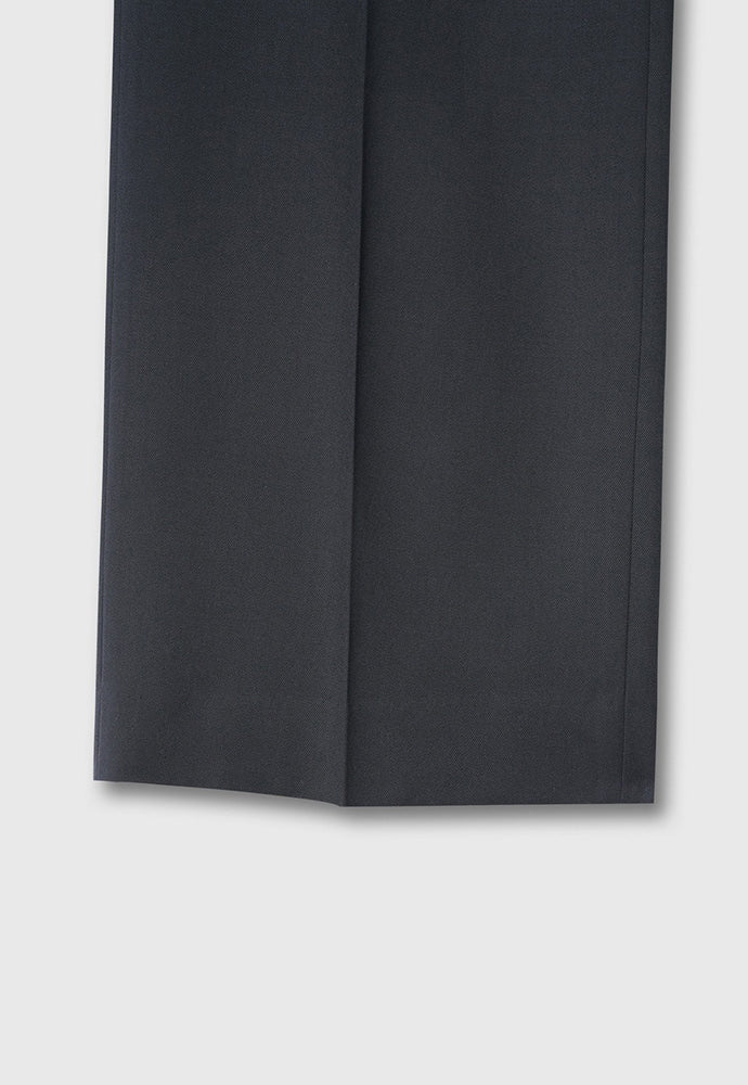 Tonywack - Wool Twill Pleated Wide Trousers (Carbon Grey) product image 13 | TRAB K-Fashion Australia