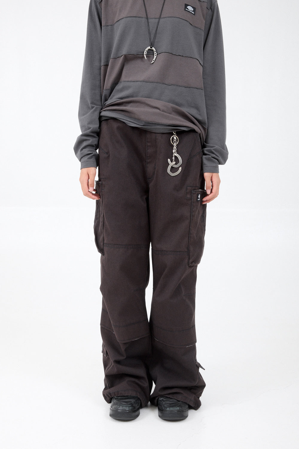 Hatchingroom - Zip Cargo Work Pants (Bleached Purple Brown) product image 9 | TRAB K-Fashion Australia