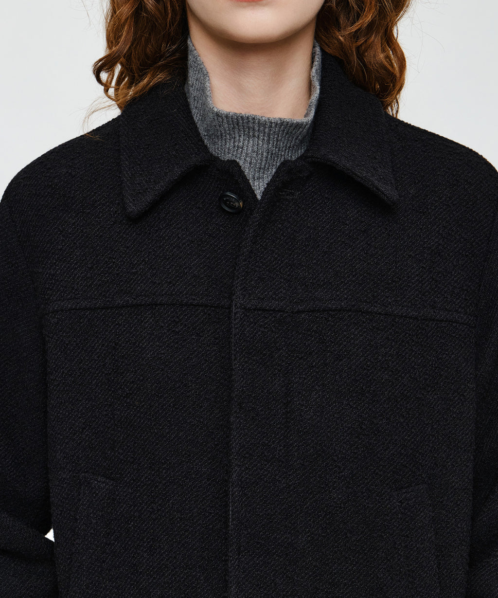 Marithe & Francois Girbaud - Collar Tweed Jacket (Black) product image 4 | TRAB K-Fashion Australia