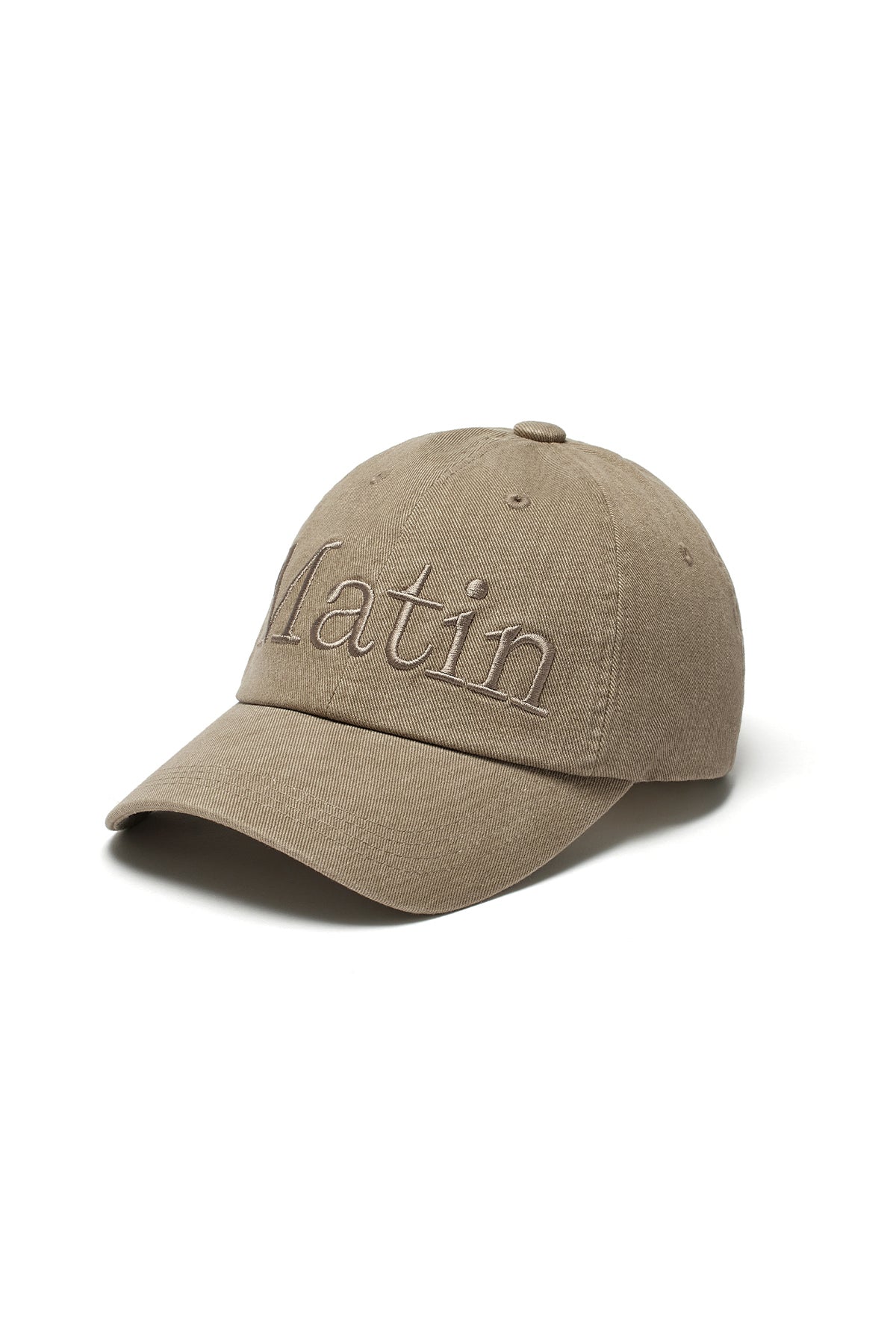 Matin Kim - Matin Logo Washed Ball Cap (Beige) product image 3 | TRAB K-Fashion Australia