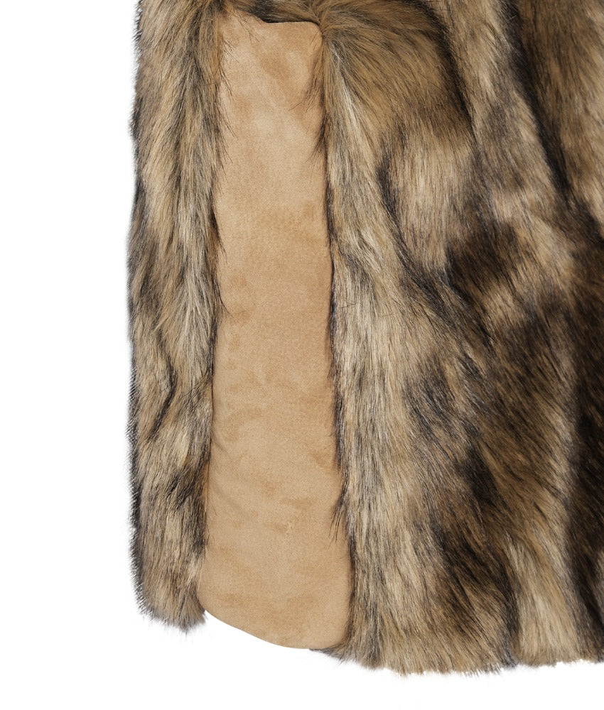XLIM - Ep.6 02 Fur Vest (Brown) product image 1 | TRAB K-Fashion Australia