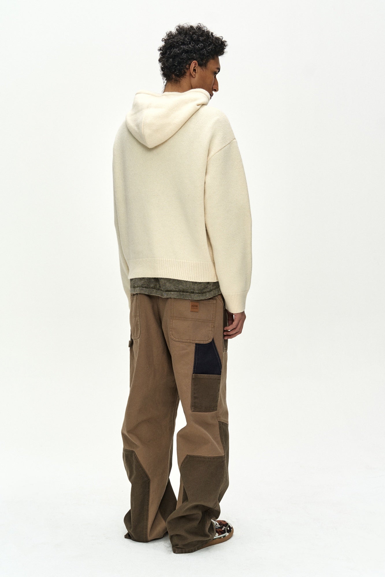 Andersson Bell - (essential) Unisex Varsity Patch Hoodie (cream) (Cream) product image 5 | TRAB K-Fashion Australia