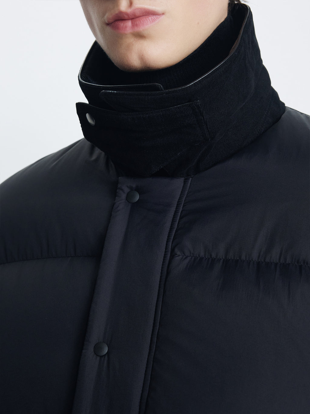 Tonywack - Leather Collar Down Puffer Blouson (Black) product image 6 | TRAB K-Fashion Australia