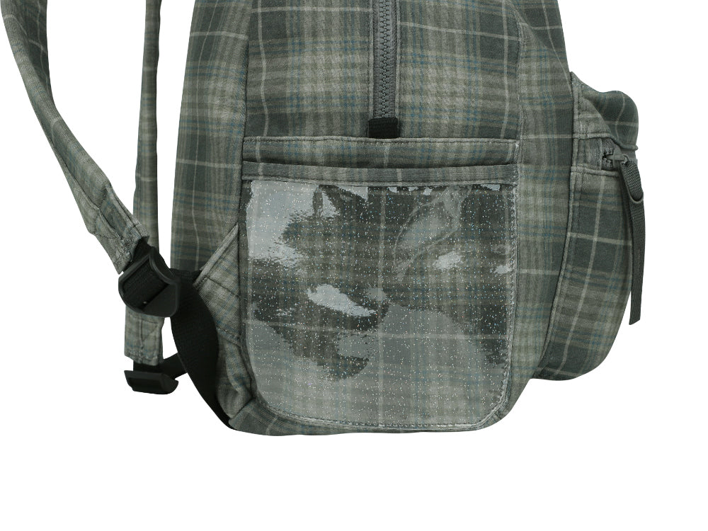 Coyseio - Chunky Sweat Check Backpack (Khaki) product image 16 | TRAB K-Fashion Australia