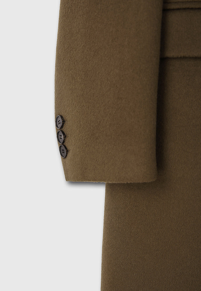 Tonywack - Cashmere Single-Breasted Tailored Wrap Coat (Wood Brown) product image 14 | TRAB K-Fashion Australia