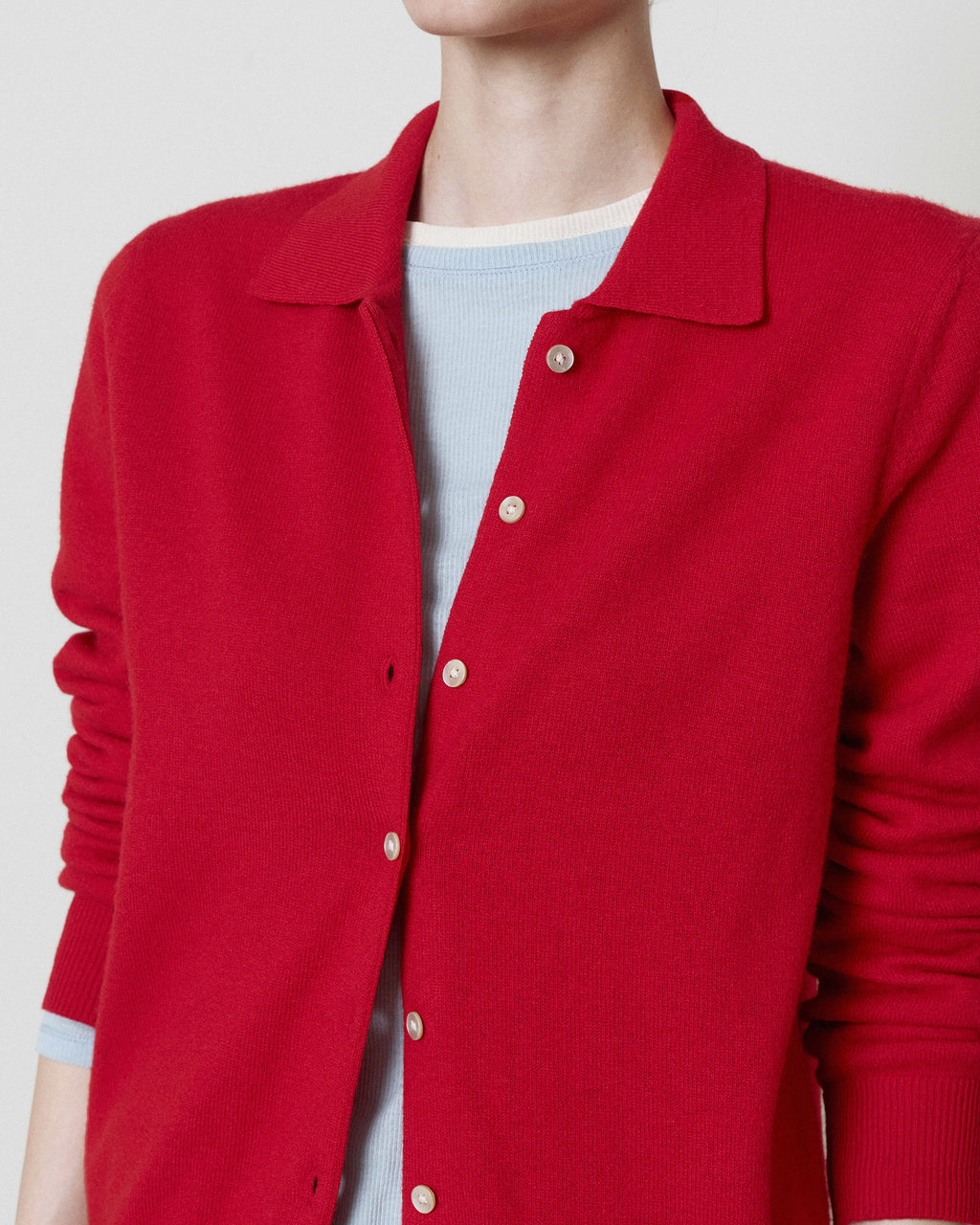 Brownyard - Collar Cardigan (Red) product image 5 | TRAB K-Fashion Australia