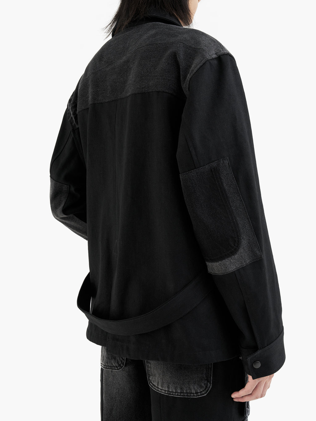 Jiyong Kim - Re-worked Denim Jacket (Black) product image 5 | TRAB K-Fashion Australia