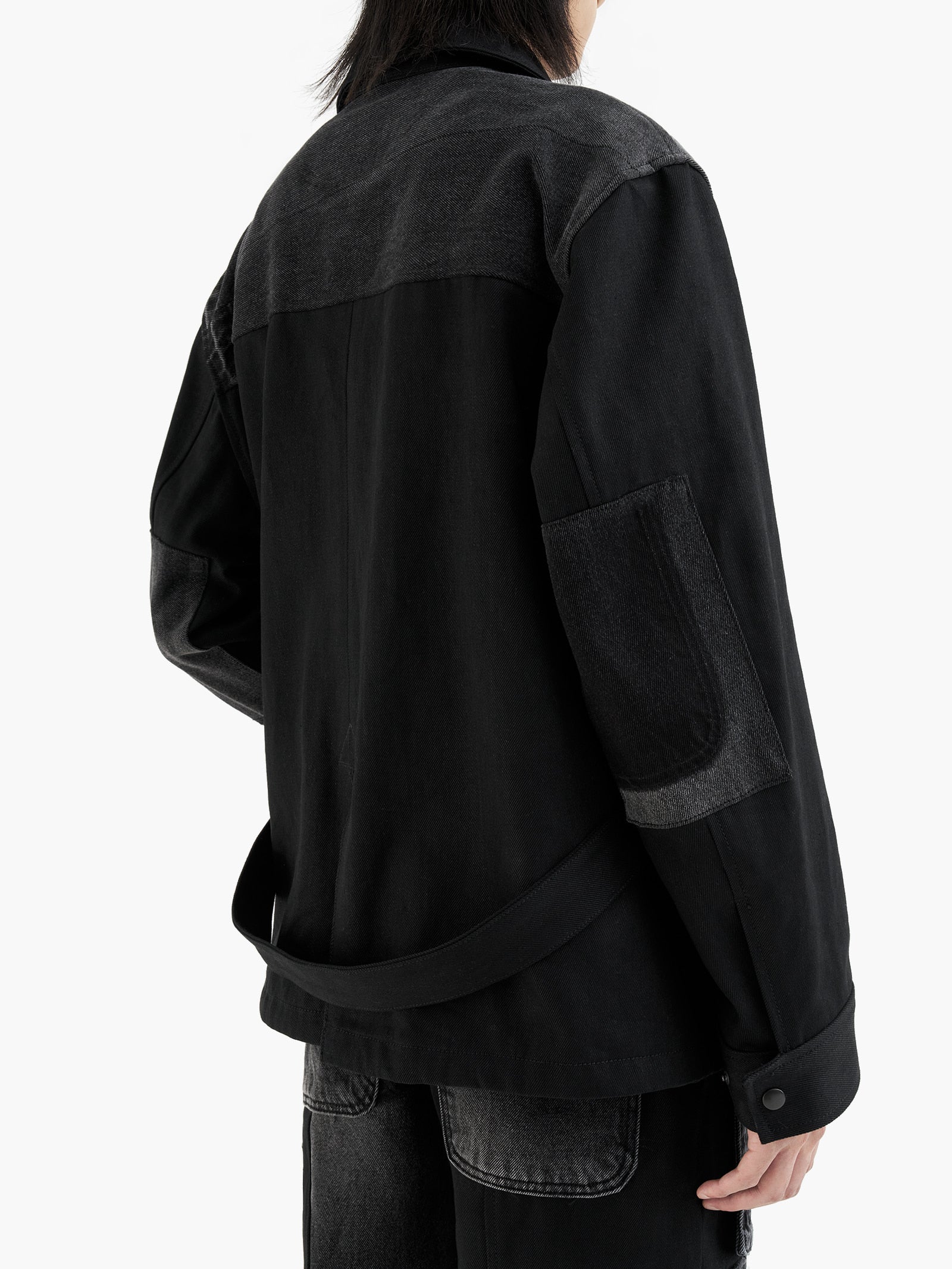 Jiyong Kim - Re-worked Denim Jacket (Black) product image 5 | TRAB K-Fashion Australia